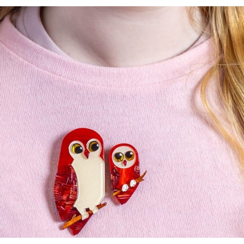 Erstwilder Eyes On You Owl Brooches BNIB By Your Side Collection - Picture 4 of 8